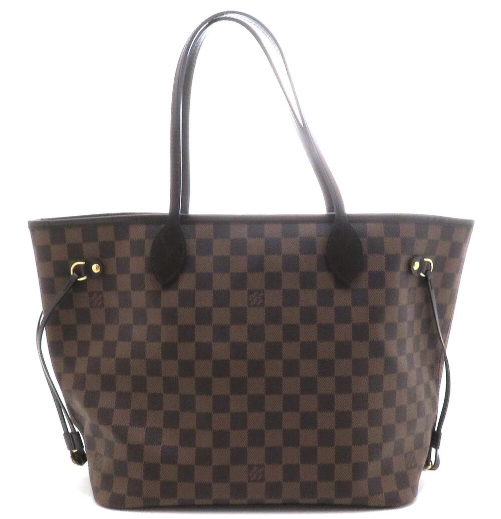 LOUIS VUITTON Neverfull Damier Cerise Red Tote Bag Pouch
